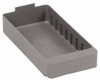 Quantum Storage Systems 5-9/16" Wide x 11-5/8" Deep x 2-1/8" High Drawer Bin Gray, High-Impact Polystyrene, 28 Lb Capacity QED 401 GY - 09905498