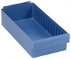 Quantum Storage Systems 8-3/8" Wide x 17-5/8" Deep x 4-5/8" High Drawer Bin Red, High-Impact Polystyrene, 28 Lb Capacity QED 606 RD - 09905589