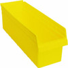 Quantum Storage Systems 8-3/8" Wide x 23-5/8" Deep x 8" High Hopper Shelf Bin Yellow, Polypropylene QSB814YL - 91531053