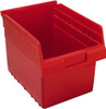Quantum Storage Systems 8-3/8" Wide x 11-5/8" Deep x 8" High Hopper Shelf Bin Red, Polypropylene QSB807RD - 91531269