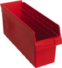 Quantum Storage Systems 6-5/8" Wide x 17-7/8" Deep x 8" High Hopper Shelf Bin Red, Polypropylene QSB804RD - 91531319