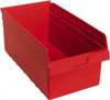 Quantum Storage Systems 11-1/8" Wide x 17-7/8" Deep x 8" High Hopper Shelf Bin Red, Polypropylene QSB810RD - 91531350