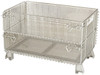 Nashville Wire 32" Long x 20" Wide x 16" High Steel Basket-Style Bulk Folding Wire Mesh Container 1,000 Lb. Load Capacity JR5 - 09132234