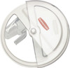 Rubbermaid 17" Wide, Round Polypropylene Lid Use with FG261000 FG9G7600WHT - 69939189