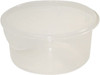Rubbermaid Round, Clear Polypropylene Food Storage Container 4" High x 8-1/2" Wide FG572024CLR - 69939056