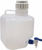 Dynalon Labware 10,000 mL Carboy Polypropylene, Translucent, 14.1" High x 9.4" Diam, 90mm Cap 505634-2 - 35659689
