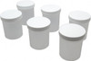 Dynalon Labware 16 oz Jar Polypropylene, Translucent, 3.74" High x 3-1/2" Diam, 3-1/2" Cap 421155 - 65361180
