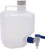 Dynalon Labware 5 L Carboy Polypropylene, Translucent, 10.6" High x 7-1/2" Diam, 45mm Cap 505634-1 - 84241942