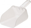 Rubbermaid 32 oz Clear Polycarbonate Flat Bottom Scoop 4.8" Wide x 4.7" Deep Bowl, 10.8" OAL FG9F7500CLR - 57801763