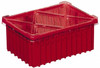 Akro-Mils 0.16 Cu Ft, 25 Lb Load Capacity Blue Polypropylene Dividable Container Stacking, 10.9" Long x 8.3" Wide x 5" High 33105 BLUE - 89805311