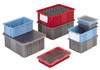 LEWISBins 0.59 Cu Ft, 40 Lb Load Capacity Blue Polyethylene Dividable Container Stacking, 16-1/2" Long x 10.9" Wide x 8" High NDC2080 BLUE - 79042099