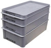 MFG Tray 200 Lb Load Capacity Gray Fiberglass Tote Container Stacking, 23.4" Long x 12" Wide x 3.1" High 8082085136GRAY - 00343806