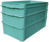 MFG Tray 300 Lb Load Capacity Green Fiberglass Tote Container Stacking, 23.4" Long x 12" Wide x 6" High 8083085113GREEN - 00343848