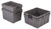 ORBIS 1.3 Cu Ft, 40 Lb Load Capacity Gray Polyethylene Tote Container Nesting, 20.6" Long x 13.2" Wide x 11" High NO2113-11 - 09073032