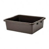 Rubbermaid 7.1 Gal, Brown Polyethylene Tote Container Nesting, 21-1/2" Long x 17.1" Wide x 7" High FG335100BRN - 00399311
