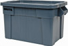 Rubbermaid 20 Gal, 400 Lb Load Capacity Gray Polypropylene Tote Container Nesting, 27.9" Long x 17.4" Wide x 15.1" High, Lid Included FG9S3100GRAY - 04930822