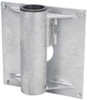 THERN 8 Inches Long x 3.88 Inches Wide x 14.56 Inches Deep x 1/2 Inches Thick Davit Crane Wall Mount Base 7 Inches Distance Between Mounting Hole Centers, 0.41 Inches Hole Diameter, Galvanized Finish 522WGAL - 06020648