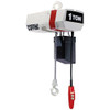 Coffing 1/2 Ton Capacity 16 FPM Lift Speed Electric Chain Hoist 1/2 hp, 10 ft. Max Lift, 16-7/8" Min Headroom, 1 Chain 10049W - 66033101