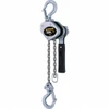 Harrington Hoists 1,000 Lb Capacity, 10 ft. Lift Height, Chain Mini Lever Manual Hoist 9.7" Min Headroom LX005-10 - 50791607