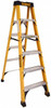 DeWALT 5 Steps, 6 ft. High, Type IA Rating, Fiberglass Step Ladder 300 Lb Capacity, 22-9/16" Base Width DXL3010-06 - 44919355