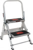 Little Giant Ladder Systems 2 Steps, 1-1/2 ft. High, Type IA Rating, Aluminum Step Ladder 300 Lb Capacity, 21" Base Width 10210BA - 51575868