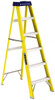 Louisville Ladder 5 Steps, 6 ft. High, Type I Rating, Fiberglass Step Ladder 250 Lb Capacity, 21-7/8" Base Width FS2006 - 00235937