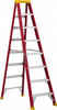 Louisville Ladder 7 Steps, 8 ft. High, Type IA Rating, Fiberglass Step Ladder 300 Lb Capacity, 24-13/16" Base Width L-3016-08 - 33185372