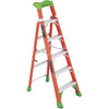 Louisville Ladder 5 Steps, 6 ft. High, Type IA Rating, Fiberglass Step Ladder 300 Lb Capacity, 23-1/4" Base Width FXS1506 - 49464845