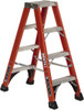 Louisville Ladder 13 Steps, 14 ft. High, Type IAA Rating, Fiberglass Step Ladder 375 Lb Capacity, 34-9/16" Base Width FM1414HD - 74980855