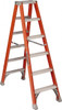 Louisville Ladder 7 Steps, 8 ft. High, Type IA Rating, Fiberglass Step Ladder 300 Lb Capacity, 25-9/16" Base Width FM1508 - 74980913