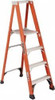 Louisville Ladder 4 Steps, 4 ft. High, Type IAA Rating, Fiberglass Platform Ladder 375 Lb Capacity, 25-1/8" Base Width FP1404HD - 86323292