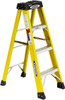 Werner 3 Steps, 4 ft. High, Type IA Rating, Fiberglass Step Ladder 300 Lb Load Capacity, 19" Base Width 6104 - 07161367