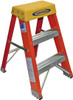 Werner 2 Steps, 2 ft. High, Type IA Rating, Fiberglass Step Stand 300 Lb Load Capacity, 17-1/4" Base Width 6202 - 48241806