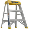 Werner 2 Steps, 2 ft. High, Type IA Rating, Aluminum Step Ladder 300 Lb Capacity, 17" Base Width 150B - 89407282