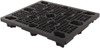 LEWISBins 40.2" Long x 48.2" & Wide x 5-3/4" High Polypropylene Nestable Pallet 15,000 Lb Static Capacity, Black 40X48 XP ECON - 66951286