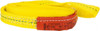 Lift-All 12 ft. Long x 1" Wide, 1,600 Lb Vertical Capacity, 1 Ply, Polyester Web Sling 1,250 Lb Choker Capacity, Yellow EE1801DFX12 - 74938523
