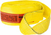 Lift-All 12 ft. Long x 4" Wide, 6,400 Lb Vertical Capacity, 1 Ply, Polyester Web Sling 5,000 Lb Choker Capacity, Yellow EE1804DTX12 - 76691641