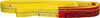 Lift-All 3 ft. Long x 1" Wide, 3,200 Lb Vertical Capacity, 2 Ply, Polyester Web Sling 2,500 Lb Choker Capacity, Yellow EE2801DTX3 - 81193344