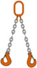 Pewag 10 ft. Long, 3,600 Lb Basket Capacity, 3,600 Lb Vertical Capacity, Alloy Steel Web Sling DOS Chain Sling, 7/32" Diam Chain, Silver (Color), with Sling Hook & Master Link 5.5G80DOS/10 - 59517557