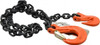 Pewag 5 ft. Long, 3,500 Lb Basket Capacity, 3,500 Lb Vertical Capacity, Alloy Steel Web Sling SSG Chain Sling, 9/32" Diam Chain, Silver (Color), with Grab Hook & Sling Hook 7G80SSG/5 - 60220597