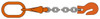 Pewag 5 ft. Long, 3,500 Lb Basket Capacity, 3,500 Lb Vertical Capacity, Alloy Steel Web Sling SOG Chain Sling, 9/32" Diam Chain, Silver (Color), with Grab Hook, Master Link & Shortening Hook 7G80SOGXK/5 - 60220951