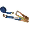 US Cargo Control Slings & Tiedowns (Load-Rated), Type: Ratchet Tie Down, Width (Inch): 2, Load Capacity (Lb.): 3333.000, Material: Polyester, Strap Type: Ratchet Strap, Type of Hook: J Hook 5018WH-BLU - 10298974