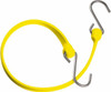 The Better Bungee Heavy Duty Bungee Strap with Triangulated Galvanized S Hook 24" OAL, Yellow MBBS24GY - 49079072