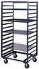 Durham 800 Lb Capacity, 33" Wide x 36" Long x 66" High Pan & Tray Cart Steel, Gray, Hard Rubber Casters, 14 Slots PAT-36-4-14-95 - 02076560