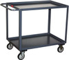 Jamco 1,200 Lb Capacity, 24" Wide x 48" Long x 35" High Service Cart Steel, Gray, 2 Rigid Casters/2 Swivel Casters, 2 Shelves SB248-U5 - 61587838
