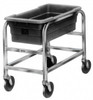 Winholt 16" Wide x 28" Long x 33" High Tote Cart Aluminum, Gray, 2 Slots, 2 Totes 104230 - 89804520