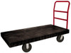 Rubbermaid 2,500 Lb Capacity Structural Foam/Steel Platform Truck 60" Long x 30" Wide x 41-5/8" High, Solid 8" Diam Casters FG447100BLA - 79167003