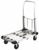 Value Collection Aluminum Platform Truck 28" Long x 16" Wide, 34-1/2" High Solid 4" Diam Casters H71-1628 - 93778454