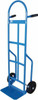 PRO-SOURCE 800 Lb Capacity 53" OAH Hand Truck 8 x 14" Base Plate, High Back Dual Grip Handle, Steel, Mold-On Rubber Wheels H123-8MR - 93779924