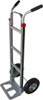 PRO-SOURCE 600 Lb Capacity 48" OAH Hand Truck 7-1/2 x 14" Base Plate, High Back Dual Grip Handle, Aluminum, Mold-On Rubber Wheels H308-08A - 93780120